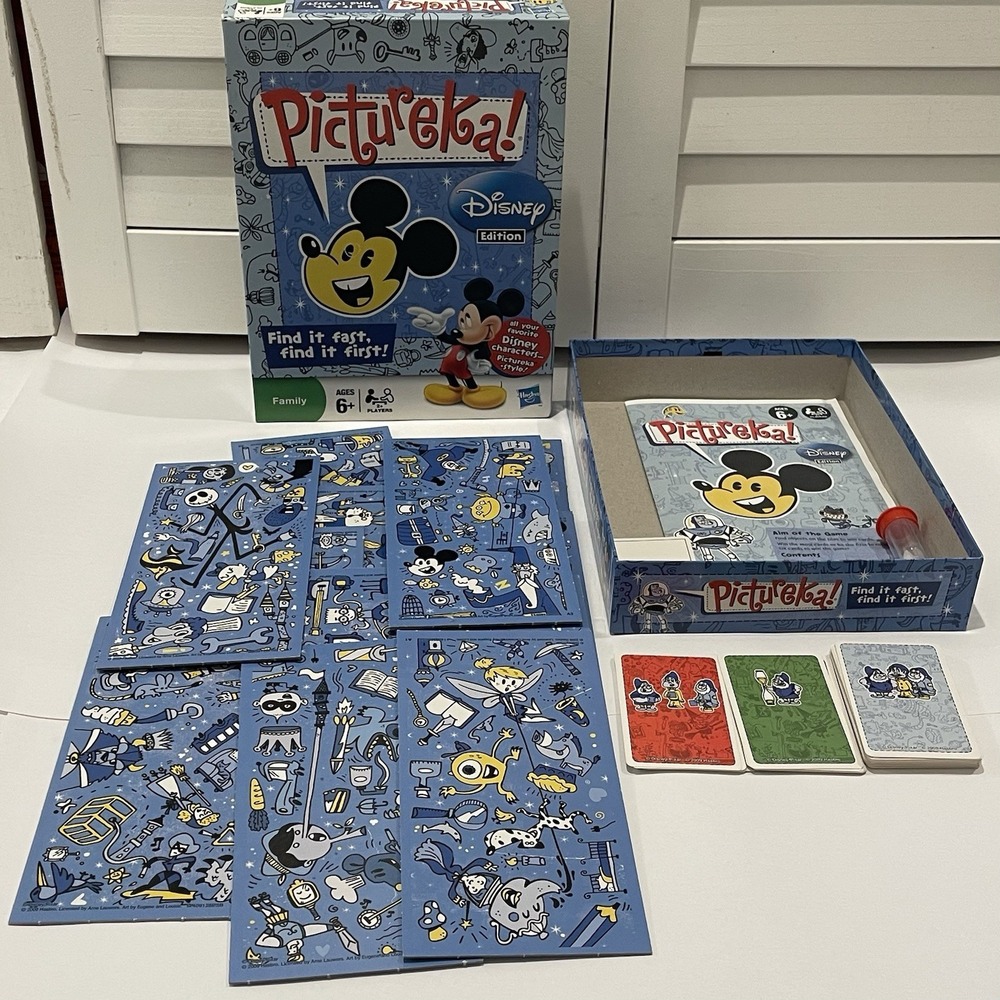 Pictureka! Disney Edition‎ Board Game 2009 Hasbro - Complete Disney Family Game